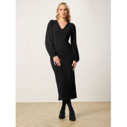 Long Tall Sally Long Tall Sally Seam Detail Midi Dress Noir FR 50 Tall (EU 48 T)
