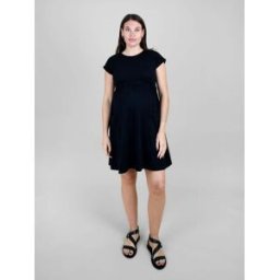 Jojo Maman Bébé Jojo Maman Bébé Pocket T-Robe de maternité nuisette Noir XL (FR 50-52)