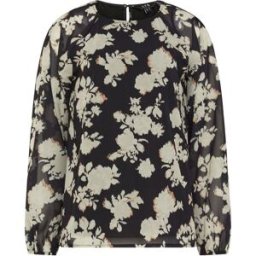 Long Tall Sally Long Tall Sally Floral Georgette Blouse Brun FR 46 Tall (EU 42 T)
