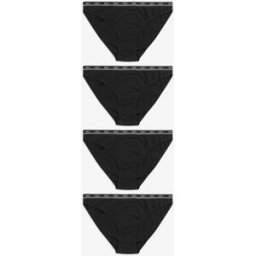 Next Lot de 4 culottes à logo en coton Noir FR 52 (EU 50)