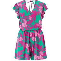 Pour Moi Pour Moi Amelia Frill Stretch Jersey Beach Playsuit vert FR 38 (EU 36)