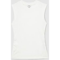 Reiss Débardeur côtelé froncé à la taille Reiss Trudy pâle M (FR 42-44)