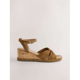 Next Compensées basses en cuir et liège Forever Comfort Brun EU 37.5 (UK 4.5)