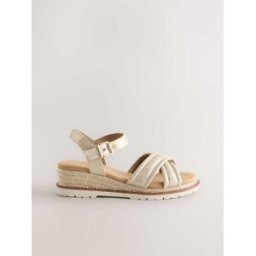 Next Compensées croisées Forever Comfort doré EU 40 (UK 6.5)