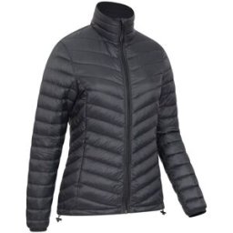 Mountain Warehouse Mountain Warehouse Womens Featherweight Water Resistant Down Jacket Noir FR 38 (EU 36)