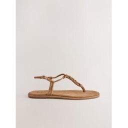 Next Sandales à entre-doigts tressés Forever Comfort Brun EU 39 (UK 6)