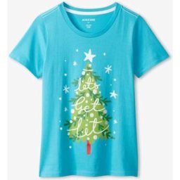 Hatley Hatley Blue Christmas Tree Pyjama Top bleu L (FR 46-48)