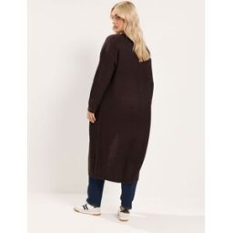 Yours Curve Yours Curve Maxi Cardigan Brun FR 48-50 (EU 46-48)