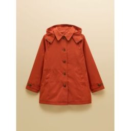 Joules Rainmore Waterproof Button Through Raincoat rouge FR 52 (EU 50)