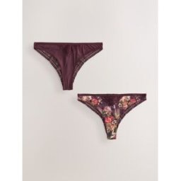 B by Ted Baker Caleçons taille haute à motif fleuri violet aubergine B by Ted Baker violet FR 44 (EU 42)