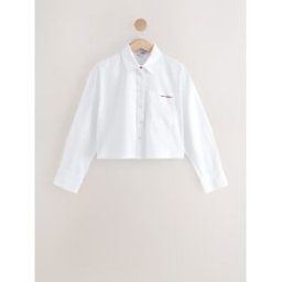 Next Chemise raccourcie décontractée à manches longues pâle FR 54 (EU 52)
