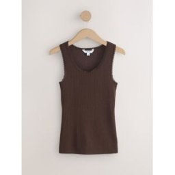 Next Gilet pointelle douillet à chaleur maximale thermique Brun FR 46 (EU 44)