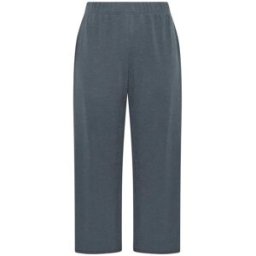 Yours Curve Yours Curve Limited Crinkle Ribbed Wide Leg Trousers Gris FR 52-54 (EU 50-52)