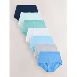 Next Lot de 7 slips en coton mélangé bleu FR 42 (EU 40)