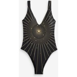 Rockett St George Maillot de bain Rockett St George à paillettes Noir FR 44 (EU 42)
