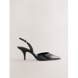 Next Talons à bout pointu et bride arrière incurvée Forever Comfort Noir EU 39 (UK 6)