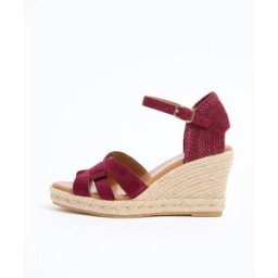 Lipsy Espadrilles compensées à talons Lipsy avec bride tissée rouge EU 40 (UK 7)