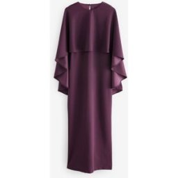 Next Robe longue cape rouge FR 48 (EU 46)