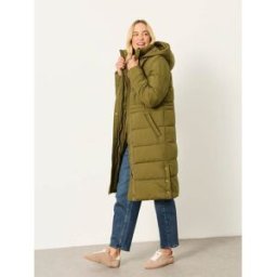 Fat Face FatFace Longline Puffer Coat vert FR 40 (EU 38)