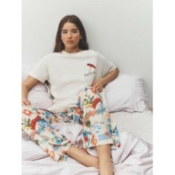 Next Pyjama à manches courtes crème XS Reg (FR 36)