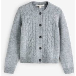 Laura Ashley Laura Ashley Cable Knit Cardigan Gris L (FR 46-48)