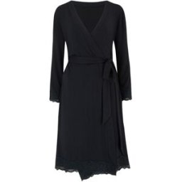 Pour Moi Pour Moi Sofa Loves Lace Jersey Wrap Gown Noir FR 50 (EU 48)