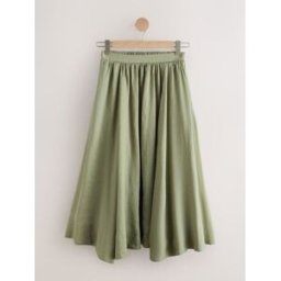 Next Jupe mi-longue en lin N. Premium vert FR 42 Regular (EU 40 R)
