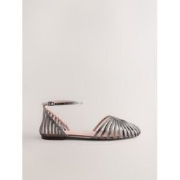 Next Chaussures plates Forever Comfort Bling en deux parties argenté EU 38 (UK 5)
