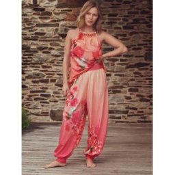 B by Ted Baker Pantalon de plage ballon B by Ted Baker rose/jaune Fleuri en viscose mélangée Rose FR 44 (EU 42)