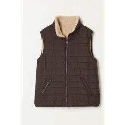 Fat Face FatFace Padded Borg Fleece Gilet Brun FR 42 (EU 40)