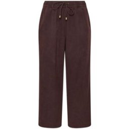 Evans Evans Cotton Wide Leg Trousers Brun FR 54 (EU 52)