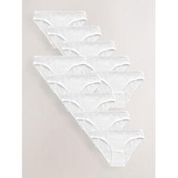 Next Lot de 10 slips en coton mélangé pâle FR 38 (EU 36)