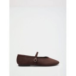 Friends Like These Friends Like These Ballerines plates Mary Jane en faux daim à bout rond Brun EU 39 (UK 6)