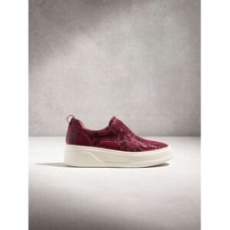Next Baskets compensées épaisses en cuir Signature rouge EU 37 (UK 4)