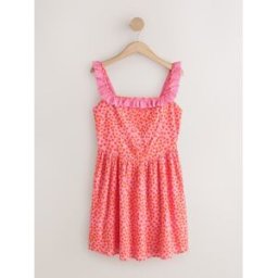 Next Robe d'été courte à volants Rose FR 48 (EU 46)