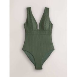 Next Maillot de bain gainant et plongeant vert FR 42 (EU 40)