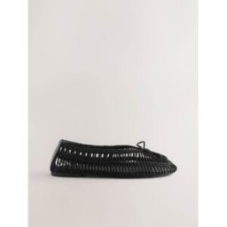 Next Forever Comfort Chaussures plates à bout rond et corde Noir EU 38 (UK 5)