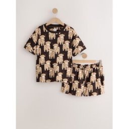Next Ensemble pyjama court en coton Hamish the Highland Cow Brun XL Regular (FR 50-52)