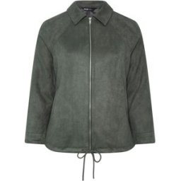 Yours Curve Yours Curve Blouson en suédine vert FR 50 (EU 48)