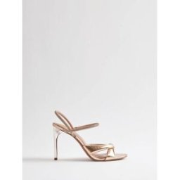 River Island River Island Embellished Strappy Twist Heeled Sandals doré EU 37 (UK 4)