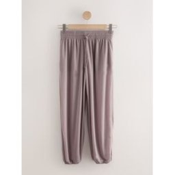 Next Pantalons transparents à jambes bouffantes Ceinturée Brun FR 36 Regular (EU 34 R)