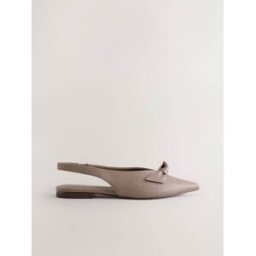 Next Chaussures plates à bout pointu et bride arrière en cuir Forever Comfort Rose EU 35.5 (UK 3)