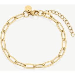 D.Louise D. Louise D. LOUISE Waterproof Paperclip Bracelet doré Un an