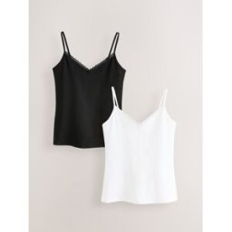 Next Gilets rafraîchissants adaptés à la ménopause 2 Pack Noir FR 46 (EU 44)