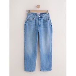 Next Jean droit classique taille haute Hourglass bleu FR 44 Long (EU 42 L)