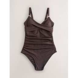 Next Maillot de bain gainant et gainant pour le ventre Brun FR 46 (EU 44)