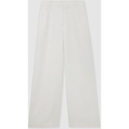 Reiss Reiss Alyx Linen-Blend Wide-Leg Trousers pâle FR 34 (EU 32)