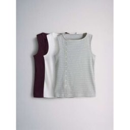 The Set Ensemble 3 Gilets boutonnés Brun L (FR 46-48)