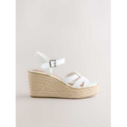 Next Chaussures compensées Forever Comfort en cuir pâle EU 41 (UK 7)
