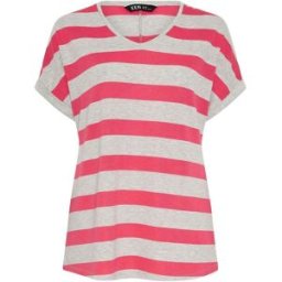 Yours Curve Yours Curve Bold Striped Top Rose FR 52-54 (EU 50-52)